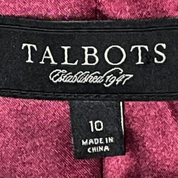 Talbots Blazer Womens Size 10 Wool Blend Career Kate Fit Plaid Jacket - Picture 3 of 5